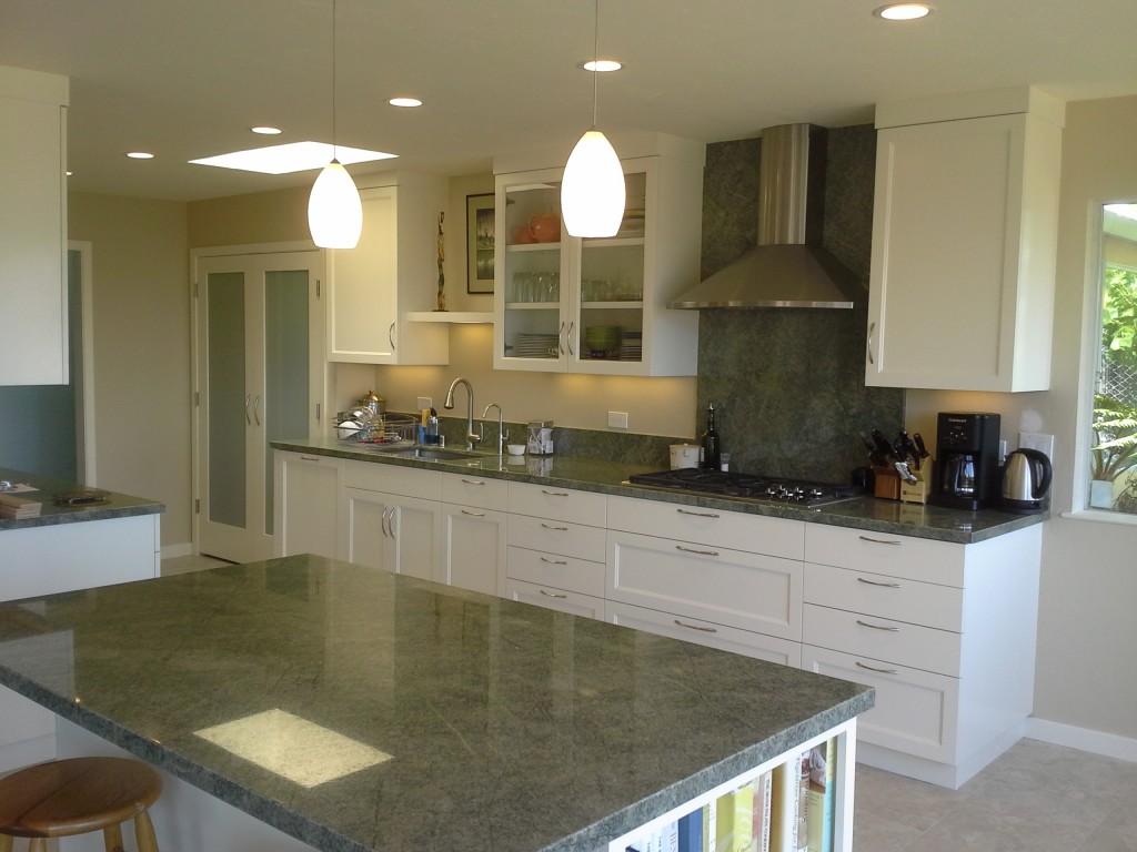 green granite kitchen remodel